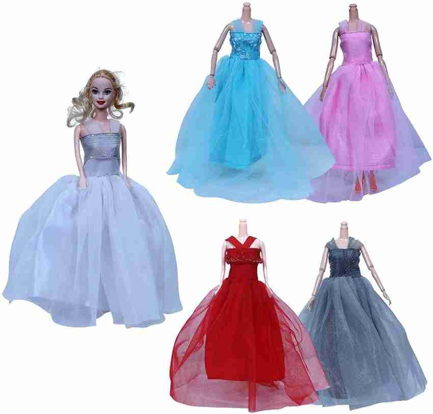 10Pcs Barbie Doll Dresses Clothes Bundle Fashion Party Dress Wedding Gown  Girl