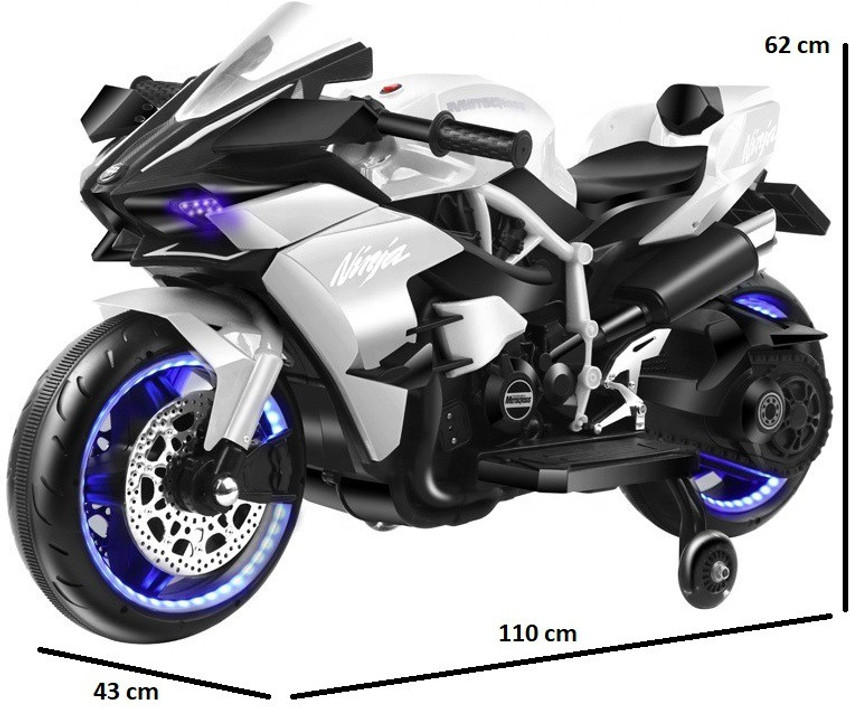 PP INFINITY Ninja H2R Sports Battery Operated Ride On Bike For Kids Hand Accelerator With Music System Bike Battery Operated Ride On Price in India Buy PP INFINITY Ninja H2R Sports