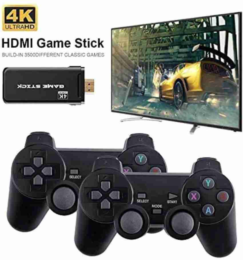 4K HD TV Video Game Stick Lite Console 64G 10000+ VideoGames Wireless  Controller