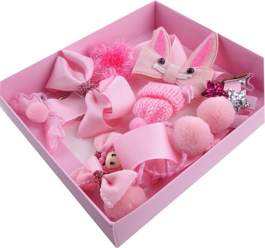 Loviver Girl Hair Accessories Storage Box Container for Hair Pins Hair Ties Barrette Pink, Size: 27cmx18cmx24cm