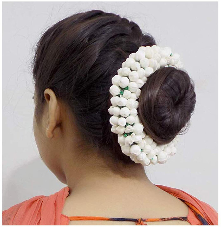 Flower garland hair best sale