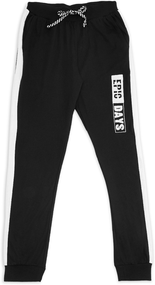Pantaloons Junior Teal Print Full Length Casual Boys Regular Fit Track  Pants - Selling Fast at