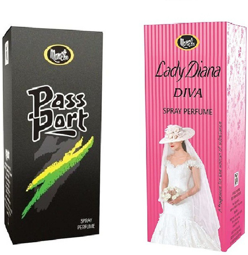 Buy MONET PASSPORT PERFUME 100 LADY DIANA DIVA PERFUME 30 Eau De