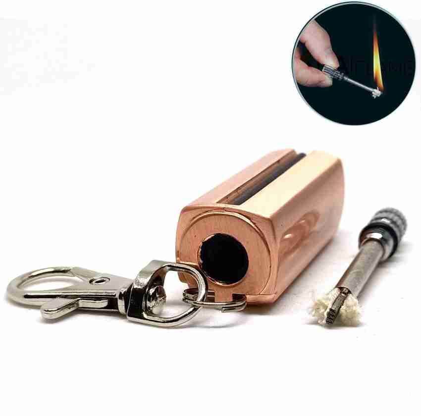 Point Zero New Premium Essentials Refillable Mini Compact Cigarette Lighter  Flint Bullet Gold with Key Ring Slim Design - Fuel Operate Pocket Lighter  Price in India - Buy Point Zero New Premium