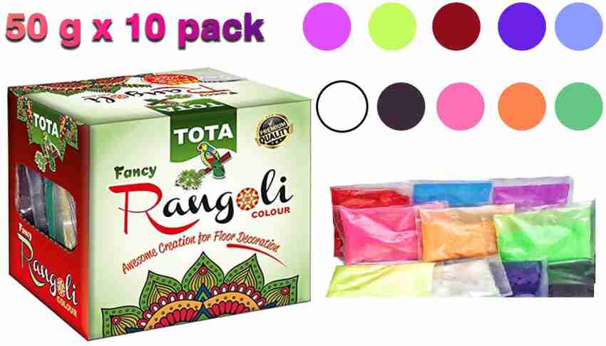 CAPTAIN Pack of 10 Rangoli Powder Price in India - Buy CAPTAIN