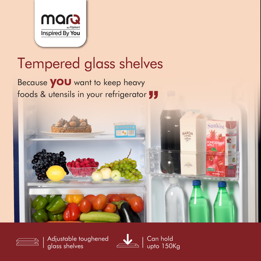 MarQ by Flipkart 196 L Direct Cool Single Door 4 Star Refrigerator