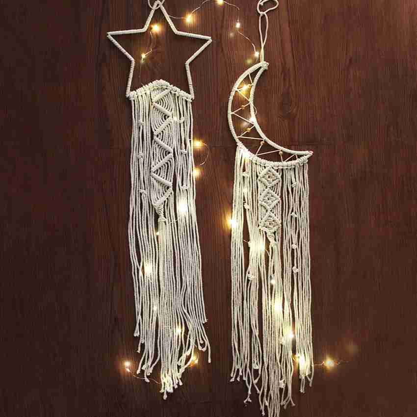 Macrame moon and star wall hanging new arrivals