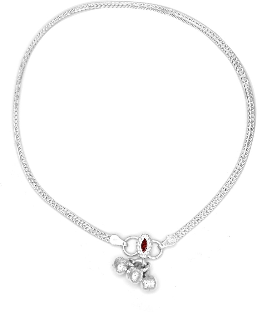 Silver anklets with store weight and price