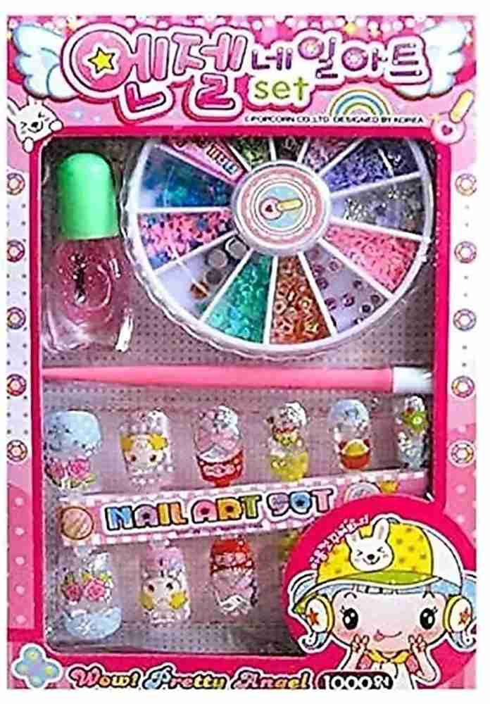 Nail Art kit for Girls Birthday Gift for Girls Little Girls, Kids, Role  Play kitty Party(Cute Nail Designs)- Multicolor – SELLET