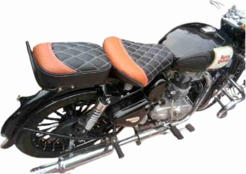 KOHLI BULLET ACCESSORIES Split Black Seat Cover Front & Rear For Royal  Enfield Classic 350.500 cc Single Bike Seat Cover For Royal Enfield  Classic, Classic 500, Classic Chrome, Classic Desert Storm, Classic