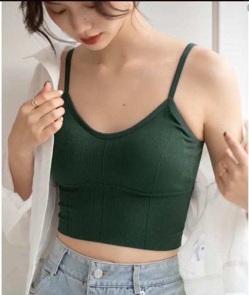 Buy Shree Hans Fashion Women Cotton Longline Padded Wire Free Adjustable Sports  Bra for Workout Pack Of 3 Green Online at Best Prices in India - JioMart.
