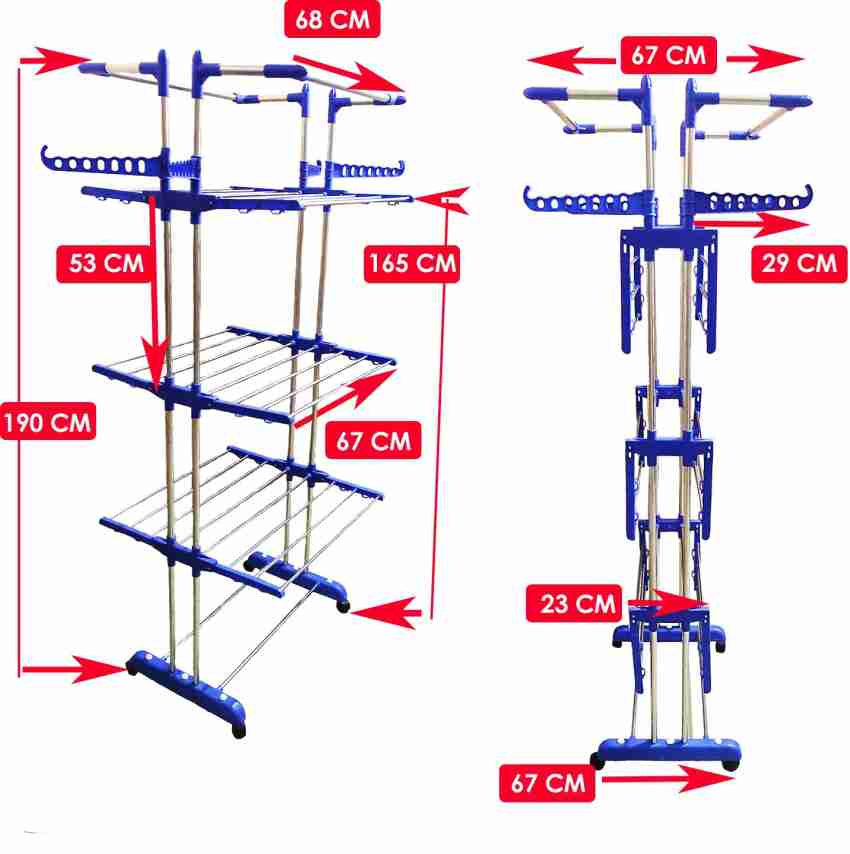 TNC Steel Floor Cloth Dryer Stand JB N0005 Price in India Buy