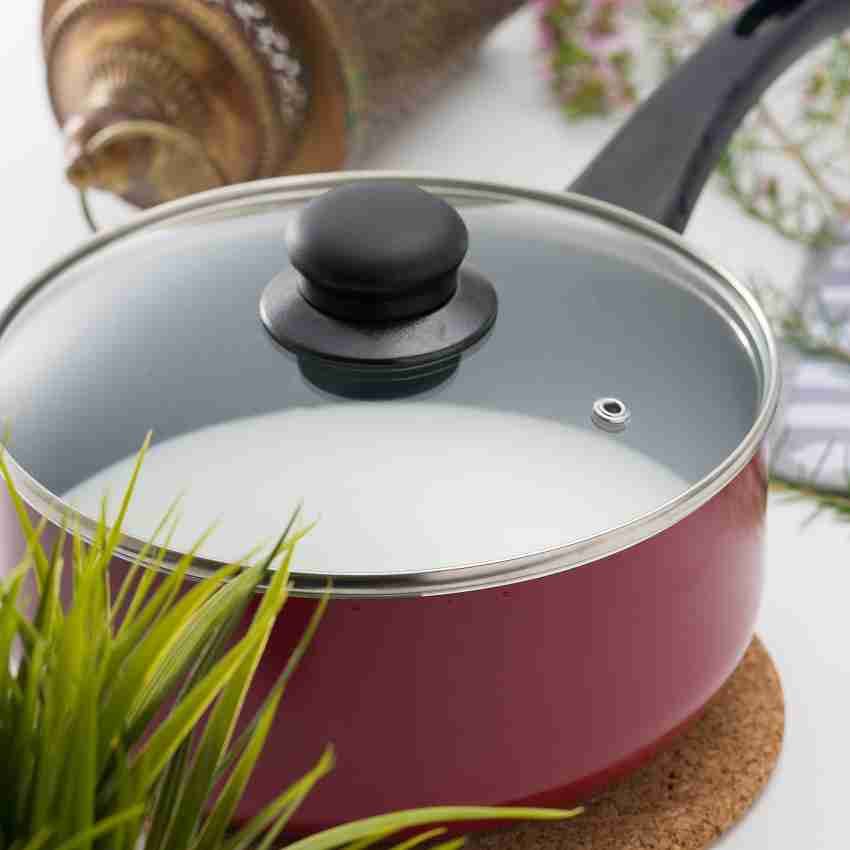 1pc 20cm Cast Iron Fry Pan With Lid, Non-coated Mini Fry Pan For