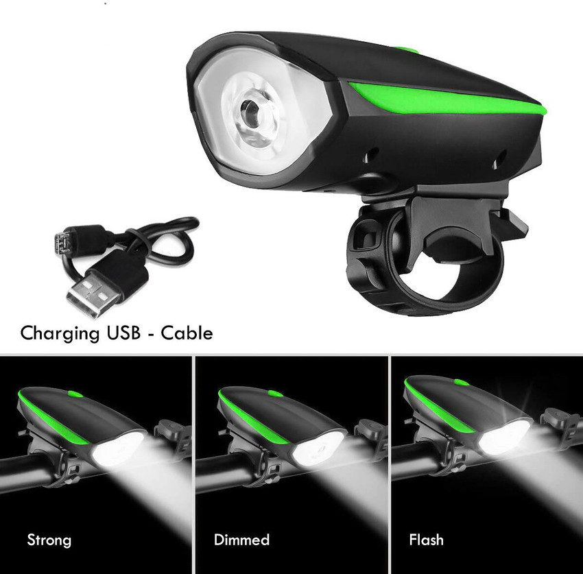 Bike light best sale and horn combo