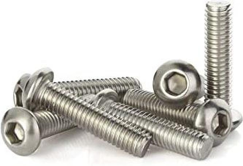 Rpi shop - M8 x 25mm Socket Head Cap Screws, Allen Socket Drive,304  Stainless Steel, Fully Thread, Bright Finish, Machine Thread, Quantity - 10  Pcs