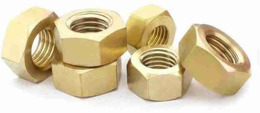 maruthi Nut M4×3.7 Brass Hexagonal Solid Nut Female thread Gold tone Hex  Nut- 100 Pcs. Price in India - Buy maruthi Nut M4×3.7 Brass Hexagonal Solid  Nut Female thread Gold tone Hex
