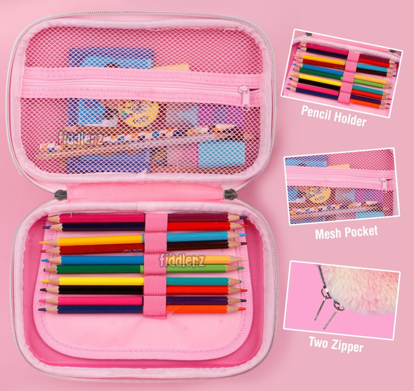 Candy Color Pencil Case Plastic Pencil Box Sketch Pencil Container Big Pen  Case