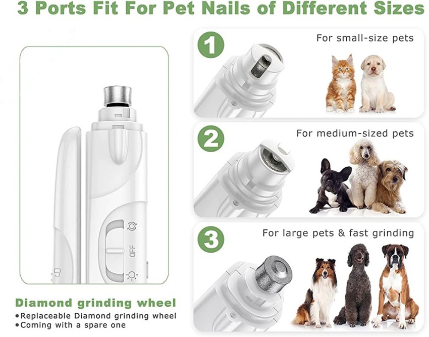Electric Dog Nail Clippers Rechargeable USB Charging Electric Pet Nail  Grinder | eBay