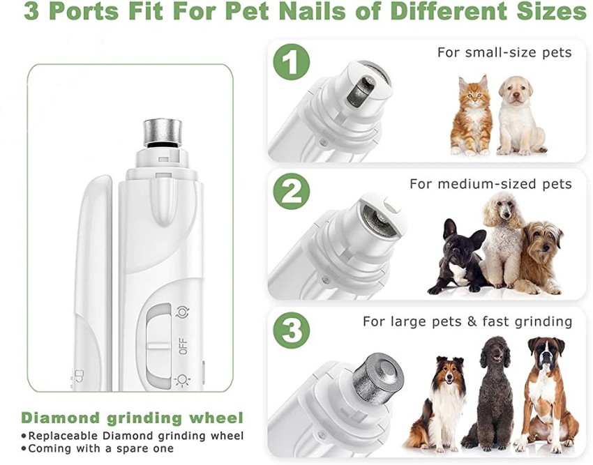 Qpets Electric Automatic Pet Grooming Kit 2 In1 Dog Nail Grinder