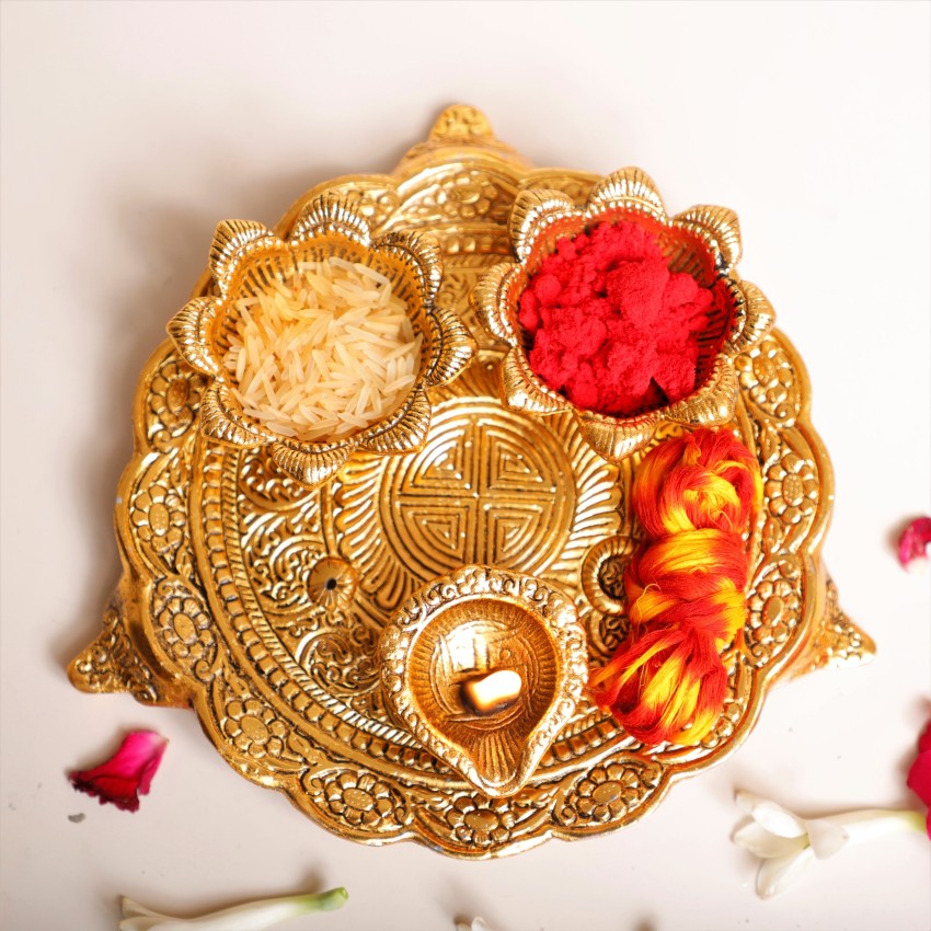 Gorgeous Pooja Thali Decoration Ideas For Your Wedding Celebration