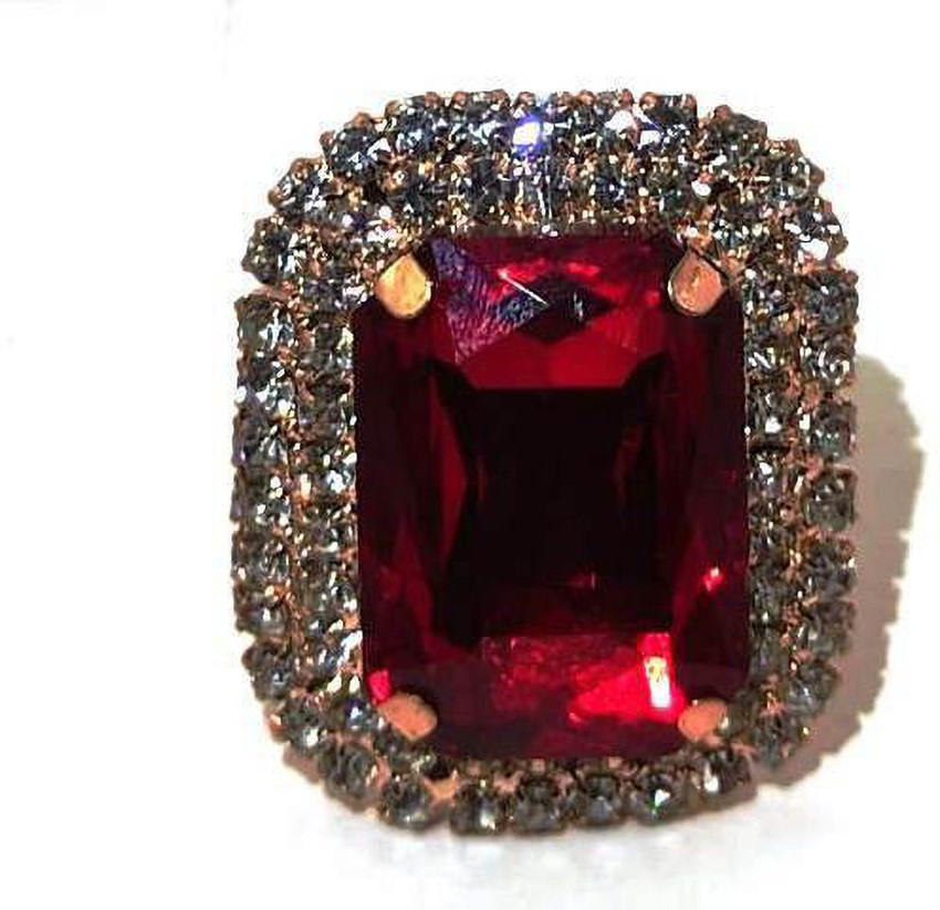 Big red stone shop ring