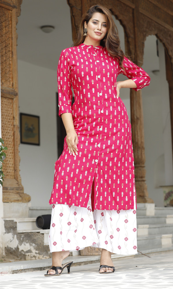 Flipkart kurtis with best sale palazzo