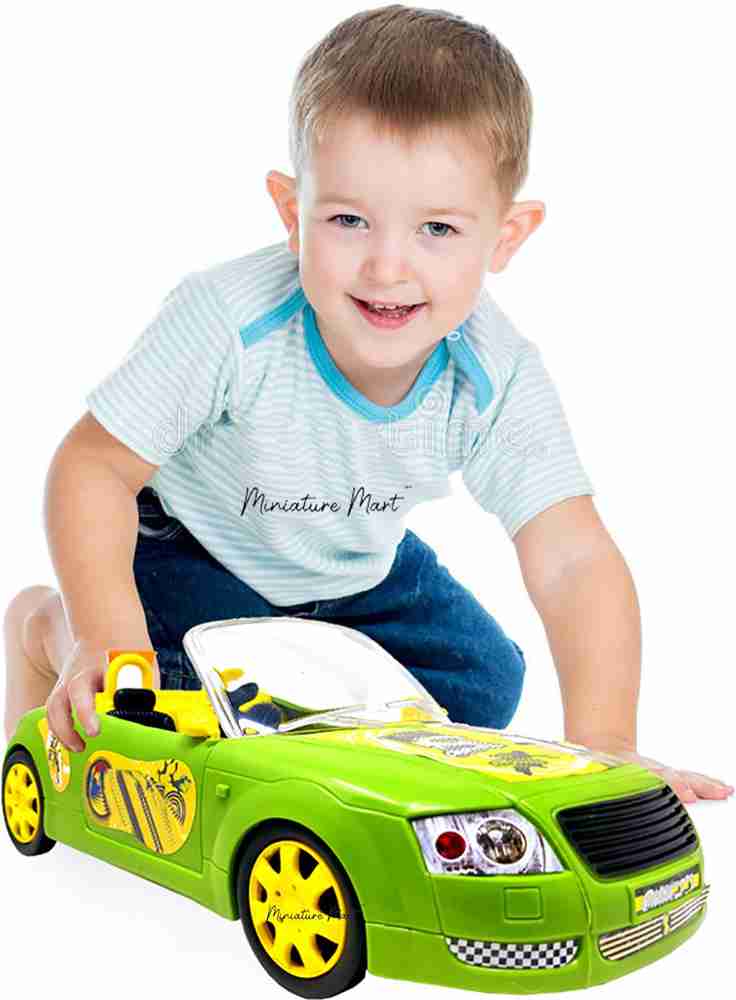 Miniature Mart Open Top Big Size Push and Go Toy Car for Kids