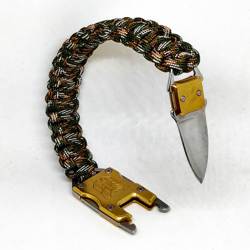 Flint and 2025 steel paracord bracelet