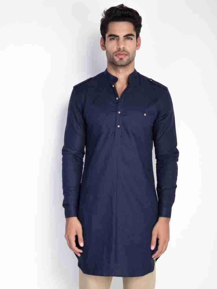 Mr on sale button kurta