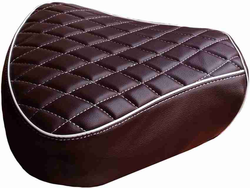 Leather bike shop seat cover