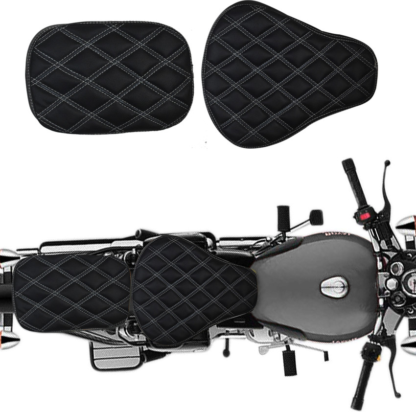 ANK BULLET Diamond Cut Design Seat Cover for Split Bike Seat Cover For Royal Enfield Classic Classic 350 Classic 500 Classic Chrome Price in India Buy ANK BULLET Diamond Cut Design