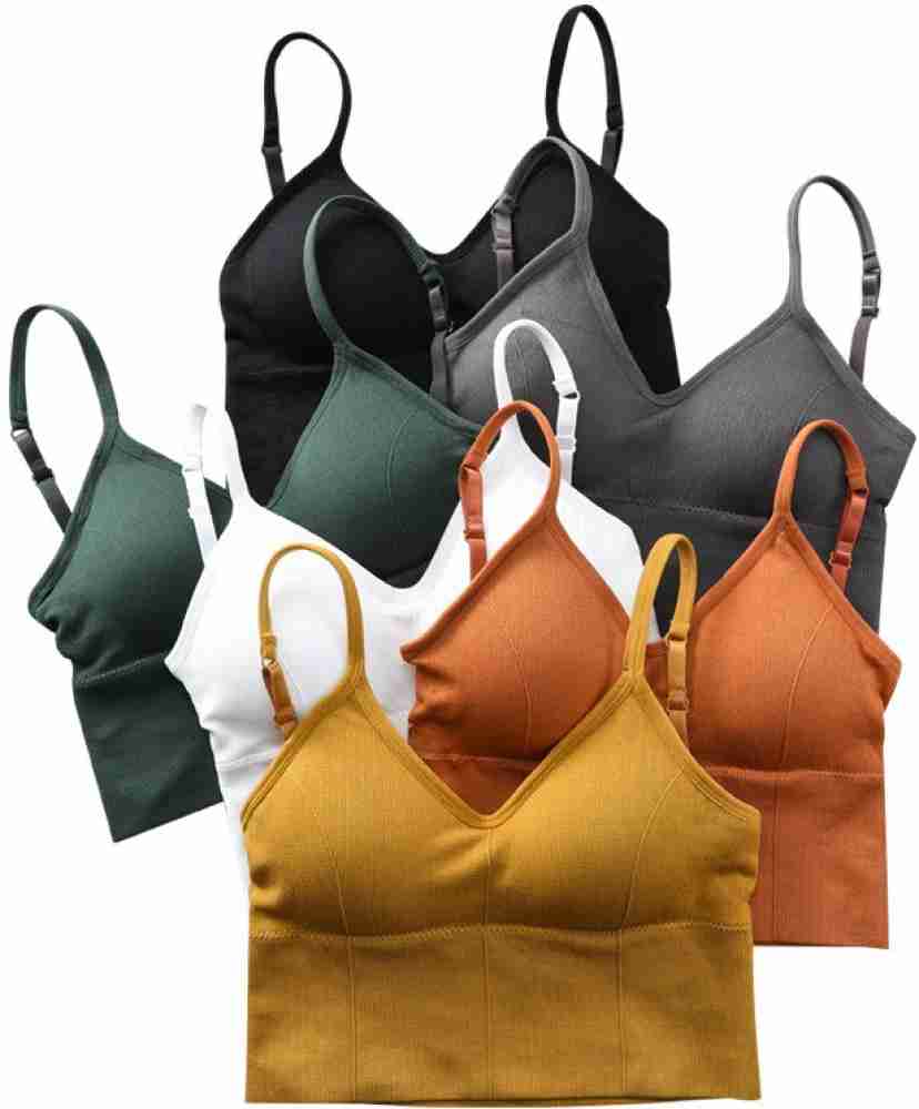 Buy Barshini Yoga Push Up Racerback Sports Bra for Womens Girls Gym Running  Padded Tank Top Underwear Shockproof Sport Fitness Bra Vest Free Size Free  (28-36inch) Black Online In India At Discounted