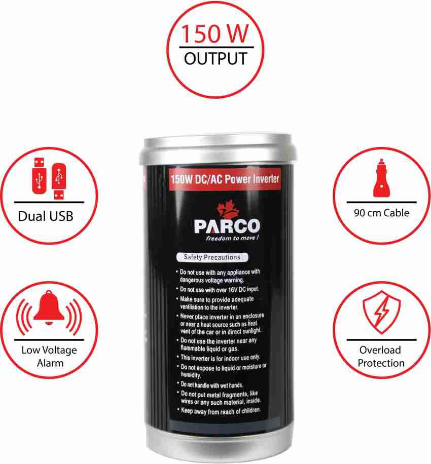 PARCO PI 1000 Car Inverter Price in India - Buy PARCO PI 1000 Car Inverter  online at