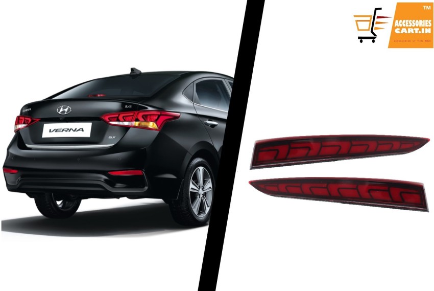 Accessories cart Hyundai Verna 2017 Matrix Style Type-A Car Reflector Light  Price in India - Buy Accessories cart Hyundai Verna 2017 Matrix Style  Type-A Car Reflector Light online at