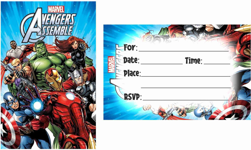 Avengers invitations on sale
