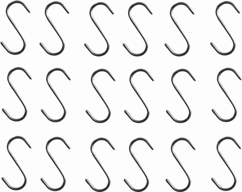 Q1 Beads 18 Pack 2 inch Stainless Steel S Hooks Heavy Duty Hook for  Kitchen Cutlery Hanging, Bathroom ,Shop,Showroom ,Storage Room ,Office  ,Pans ,Closet, Pan, Pot Hanging Door Hanger Price in India 