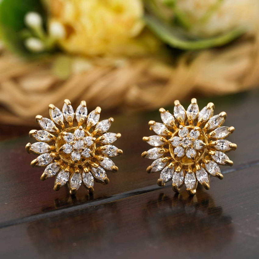 Flipkart Buy CHOPDA BUSSINESS HUB EARRING FLOWER Diamond
