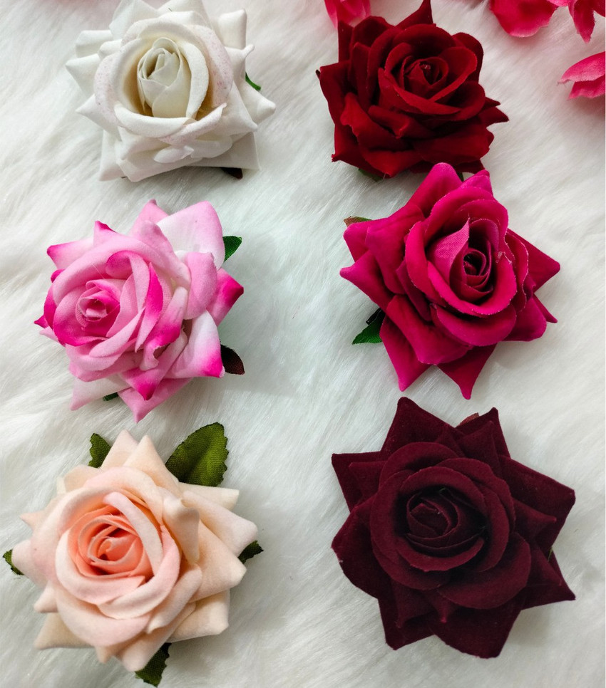 Details more than 153 artificial flowers for hair bun POPPY