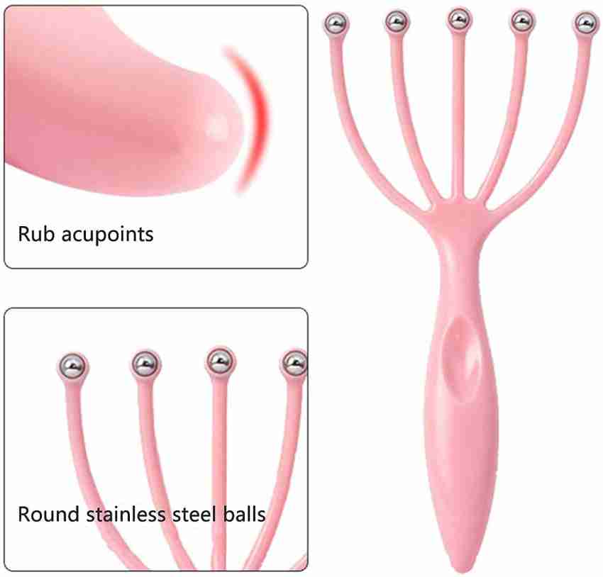 Scalp Massager Hair Growth Stimulator Head Neck Massage Roller Balls Claw  Rub