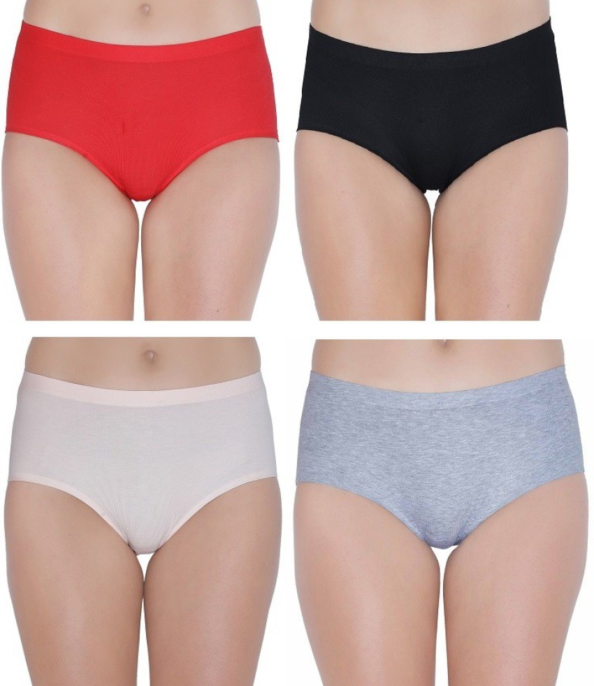 PLUMBURY Women Hipster Black, Grey, Red, Beige Panty - Buy PLUMBURY Women  Hipster Black, Grey, Red, Beige Panty Online at Best Prices in India