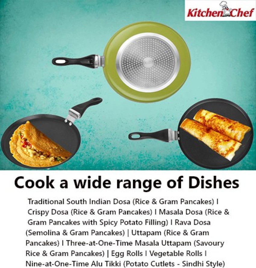 Dosa Pan Has Nonstick Coating Dosa Tawa Roti Tava Chapati Paratha Tava Dosa  Tawa Indian Style Round Griddle Cookware Pan Aluminum Indian Cooking Dosa
