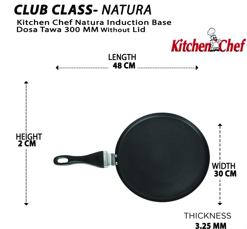 Kitchen Chef Crispy Dosa Pan Tawa 25 cm diameter Price in India - Buy  Kitchen Chef Crispy Dosa Pan Tawa 25 cm diameter online at