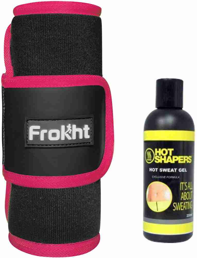 frokht Adjustable Sweat Belt Slimming Belt With Hot Sweat Gel For Fat Burn And Fast Tummy Fat Reduce Gel For Men Women XXL Size Slimming Belt Price in