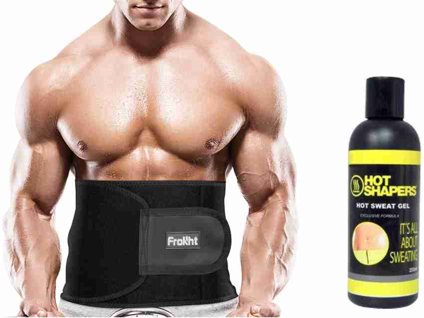 frokht Adjustable Sweat Belt Slimming Belt With Hot Sweat Gel For Fat Burn And Fast Tummy Fat Reduce Gel For Men Women XXL Size Slimming Belt Price in