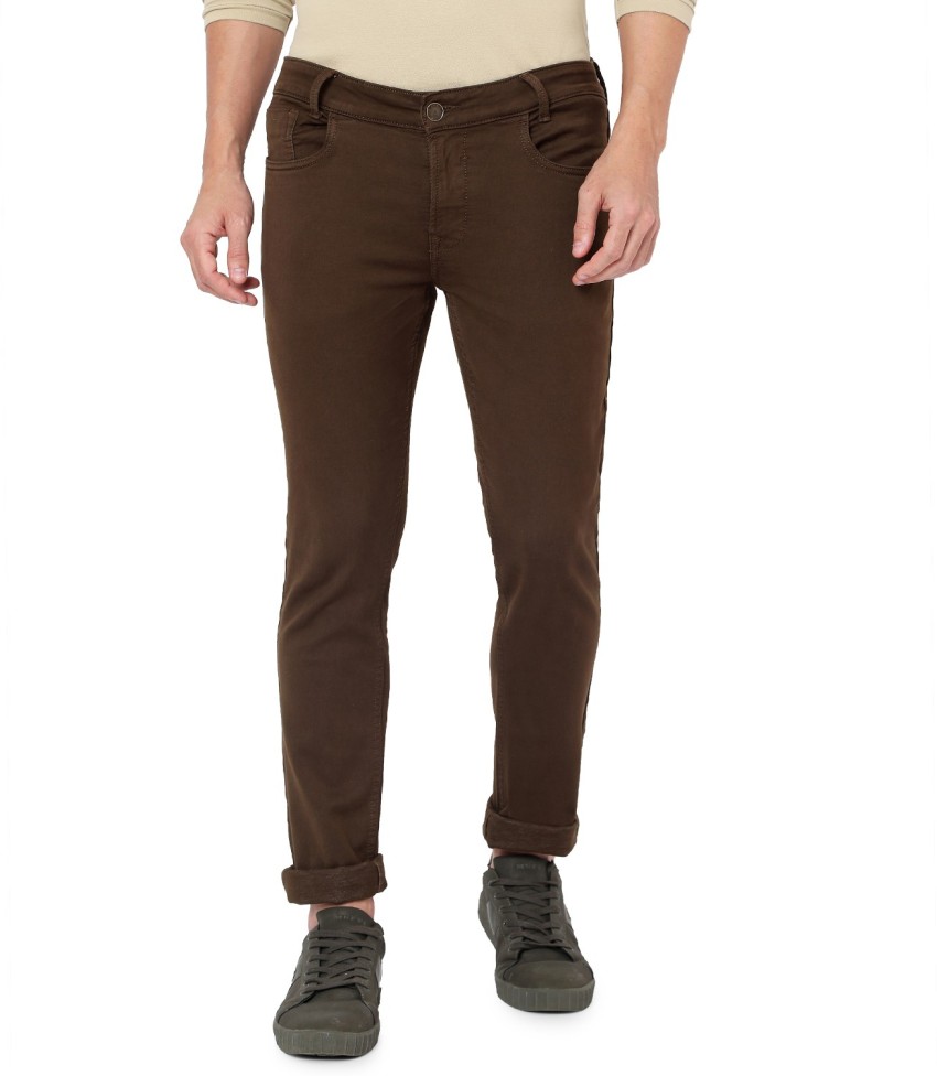 Buy Mufti Mens Slim Fit Casual Trousers MFT16992K88BEIGE28Beige28W  x 33L at Amazonin