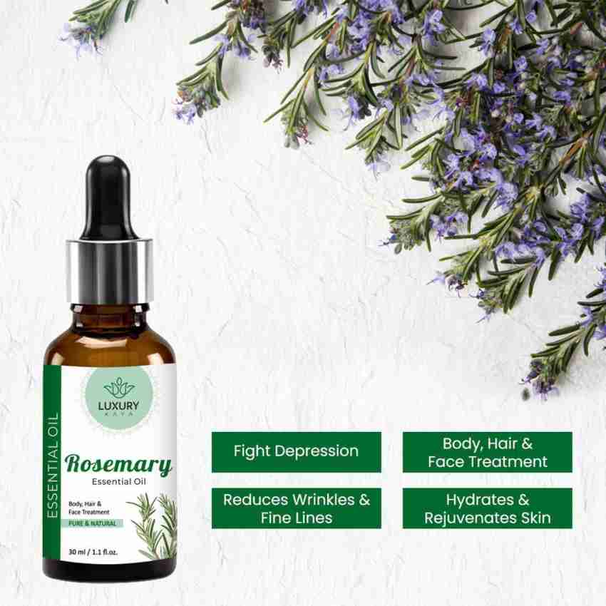 Luxury kaya Organic Rosemary Essential Oil For Hair Growth,100% Pure  Therapeutic Grade, Steam Distilled,Aromatherapy,Relaxation,Scalp Treatment, Hair Growth,Anti-aging, Dry Skin, Acne - Price in India, Buy Luxury kaya Organic  Rosemary Essential Oil For Hair