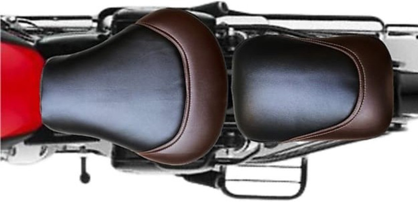 Royal enfield seat cover sales leather black