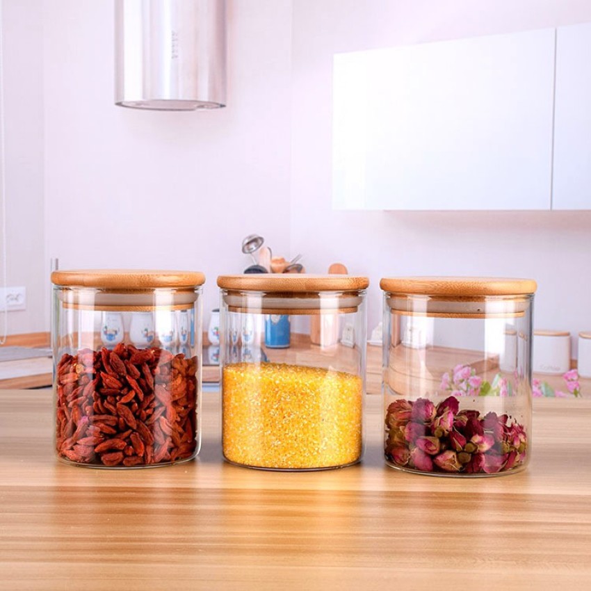 VLKMK Glass Grocery Container - 220 ml Price in India - Buy VLKMK