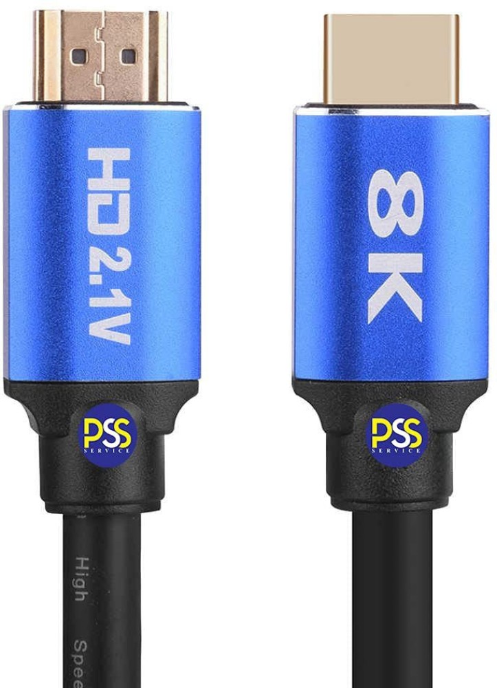 PSS HDMI Cable 1.6 m HDMI 2.1 Cable 5.5 Feet 60hz 4K 144hz HDCP 2.3 2.2 eARC ARC 48Gbps Ultra High Speed Compatible with Dolby Vision Atmos PS5 PS4, Xbox