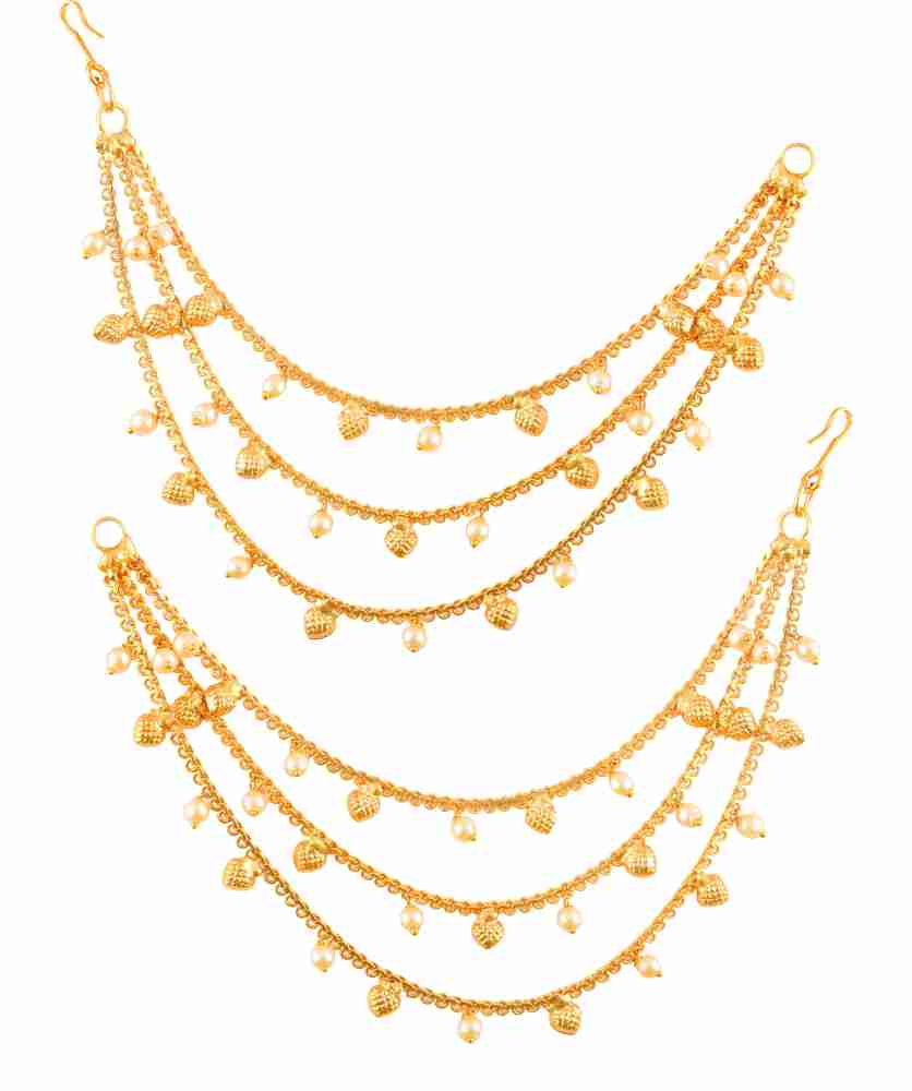 Gold ear side online chains with price